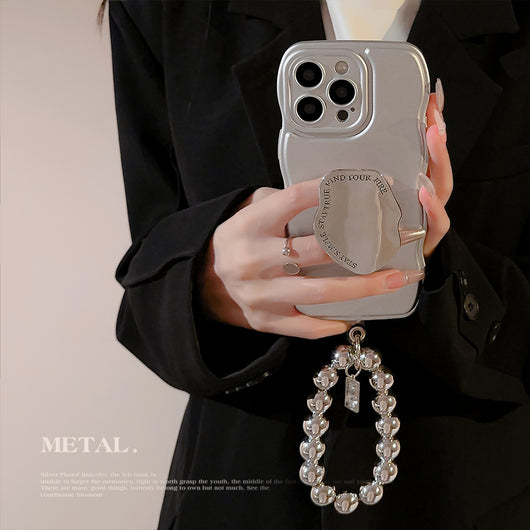 Funda Protectora para Teléfono con Soporte Metálico Plateado - Image 47