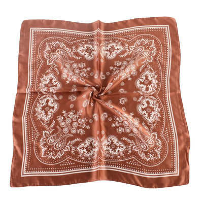 Pañuelo de Satén con Estampado Floral Vintage Paisley - Image 24