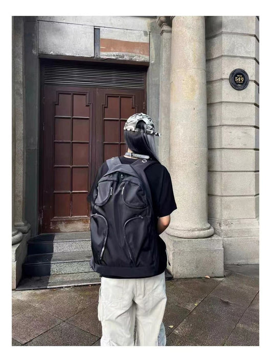 Mochila Táctica Negra de Gran Capacidad con Múltiples Bolsillos - Image 25
