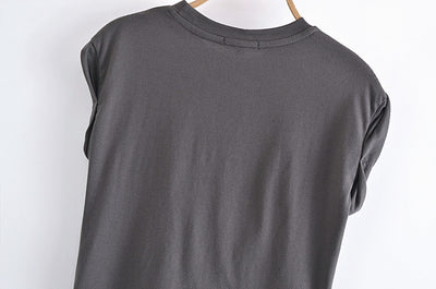 Playera Femenina Cuello Redondo Manga Corta con Moño Estampado - Image 20