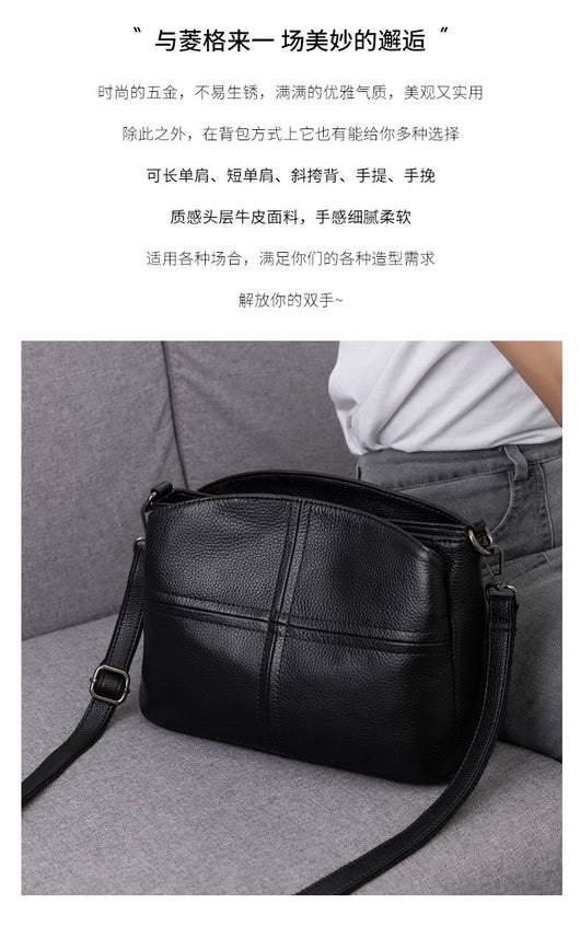 Bolso de Cuero Genuino para Mujer - Bandolera Simple y Elegante - Image 13