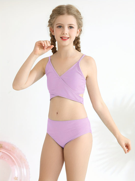 Bikini Dos Piezas con Cruzado para Niñas - Image 13