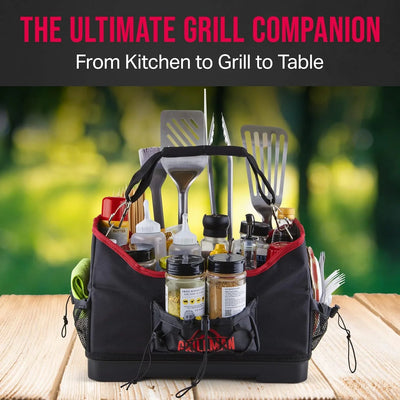 Organizador Grande para Parrilla Grillman: Todo lo que Necesitas al Alcance de la Mano - Tekeno