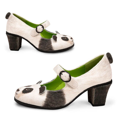 Chocolaticas® Mid Heels Panda Women's Mary Jane Pump - Tekeno