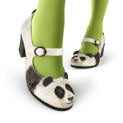 Chocolaticas® Mid Heels Panda Women's Mary Jane Pump - Tekeno