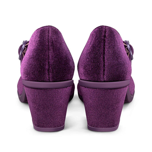 Chocolaticas® Mid Heels Plum Elixir Women's Mary Jane Pump - Tekeno