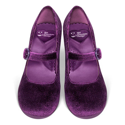 Chocolaticas® Mid Heels Plum Elixir Women's Mary Jane Pump - Tekeno