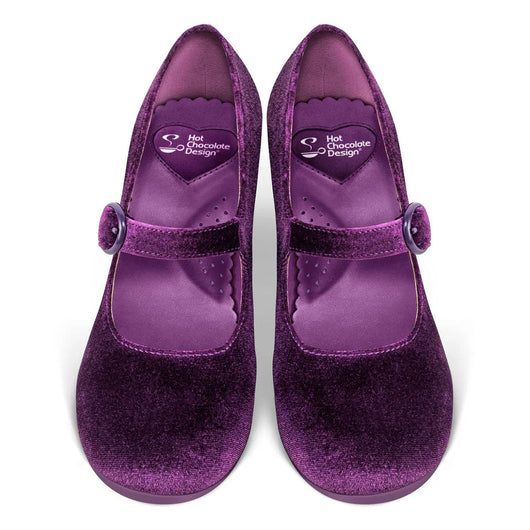 Chocolaticas® Mid Heels Plum Elixir Women's Mary Jane Pump - Tekeno