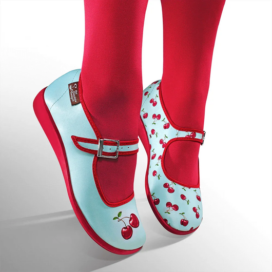 Chocolaticas® Cherry Women's Mary Jane Flat - Tekeno