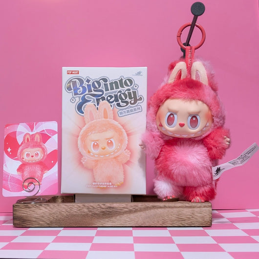 [Em estoque] POPMART Big into Energy Series-Vinyl Plush Pendant Blind Box Labubu