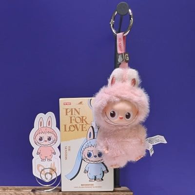 [ESCOLHA A SUA OPÇÃO DE LETRAS!] [EM ESTOQUE] POPMART Labubu Pin para o Amor