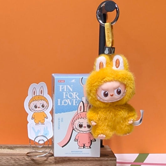 [ESCOLHA A SUA OPÇÃO DE LETRAS!] [EM ESTOQUE] POPMART Labubu Pin para o Amor