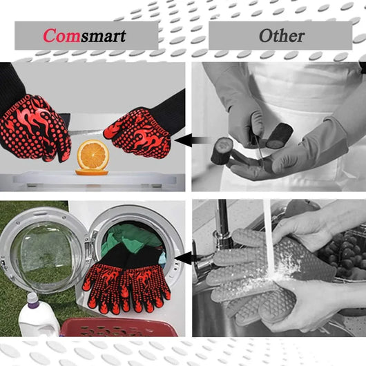 Guantes Largos Comsmart: Protección Extrema y Agarre Seguro para tu Barbacoa - Tekeno