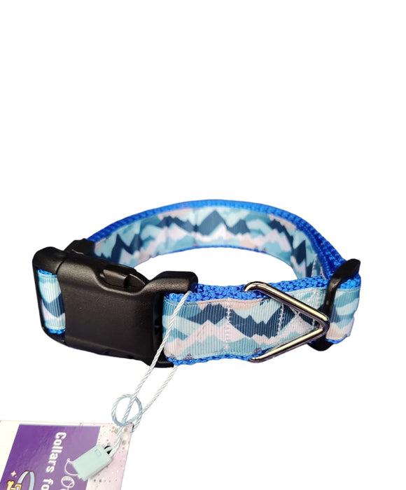 Coleira de Cachorro de Nylon Azul Blue Mountains M, G, GG, Guia