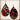 **Leather Teardrop Earrings in Brown Laredo 202c