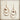 Matte Gold Double Hoop Earrings with Pearl Dangle 203t