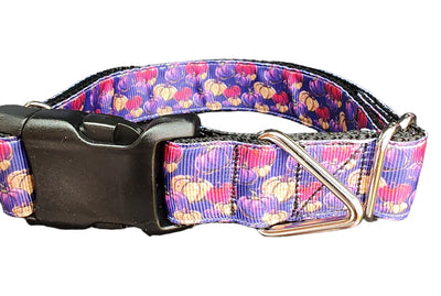 Collar para Perro Halloween Púrpura - Diseño Calabaza Artesanal