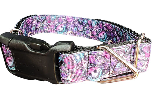 Paranormal Purple Halloween Dog Collar - Heavy-Duty Nylon