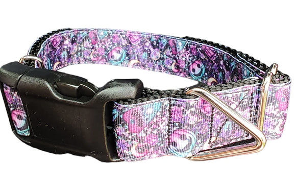 Paranormal Purple Halloween Dog Collar - Heavy-Duty Nylon