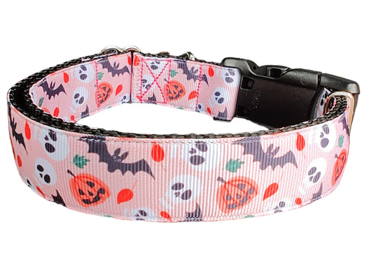 Collar para Perro Halloween Spooky Friends - Nylon Resistente Hecho en USA