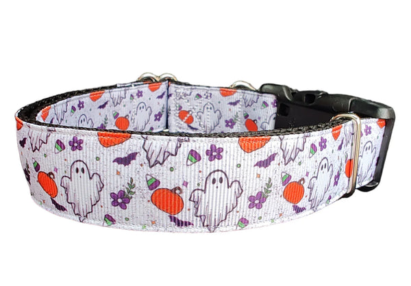 Halloween Collar for Dogs - Handmade Ghost Design