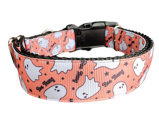Collar Halloween para Perros Boo Thang - Nylon Resistente Hecho a Mano