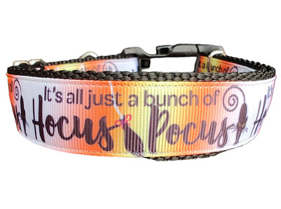 Collar para Perro Hocus Pocus Halloween - Nylon Resistente Hecho en USA