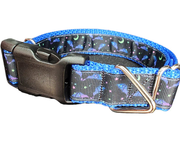 Coleira de Cachorro Halloween Morcegos - Nylon Resistente Feita nos EUA