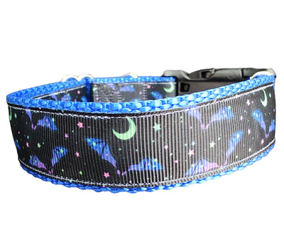 Coleira de Cachorro Halloween Morcegos - Nylon Resistente Feita nos EUA