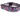 Purple Teal Herringbone Nylon Dog Collar