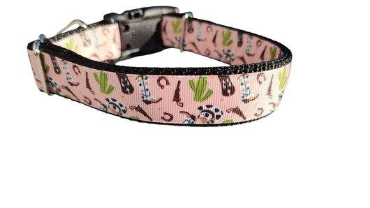 Coleira de cachorro de nylon estilo faroeste Cowboy