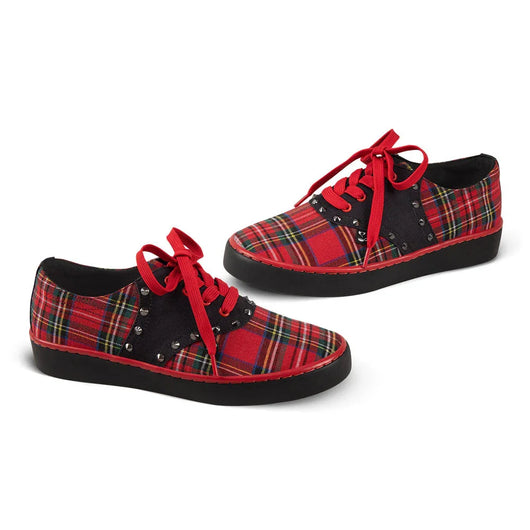 Chocolaticas® Rebel Tartan Casual Sneaker - Tekeno