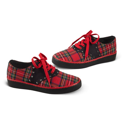 Women's Casual Rebel Tartan Sneakers