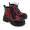Red Tartan Women's  Boots