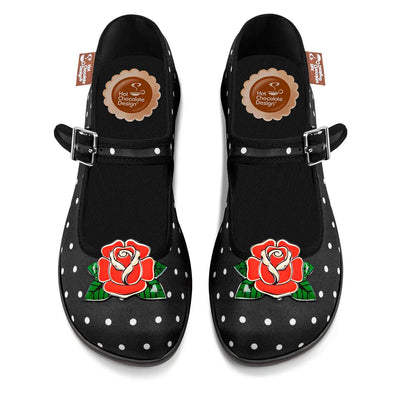 Chocolaticas® Rockabilly Women's Mary Jane Flat - Tekeno