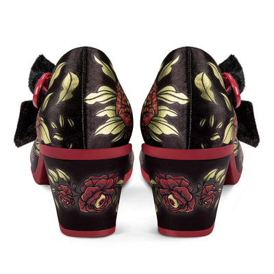 Chocolaticas® Mid Heels Rose Of Life Women's Mary Jane Pump - Tekeno