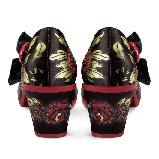 Chocolaticas® Mid Heels Rose Of Life Women's Mary Jane Pump - Tekeno