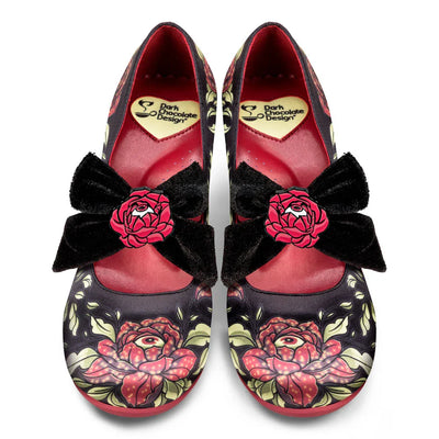 Chocolaticas® Mid Heels Rose Of Life Women's Mary Jane Pump - Tekeno