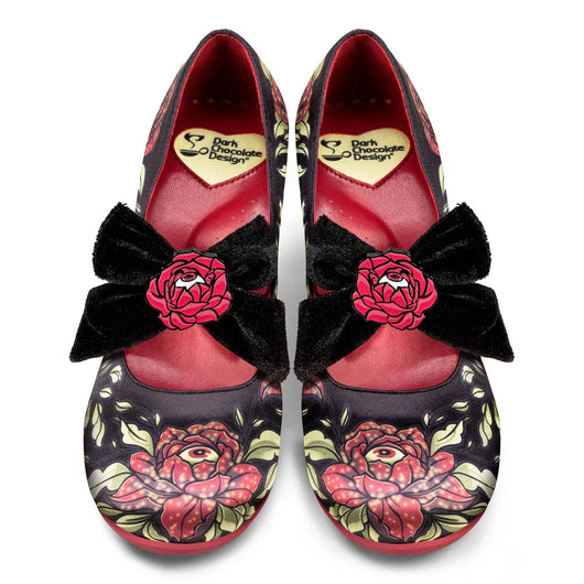 Chocolaticas® Mid Heels Rose Of Life Women's Mary Jane Pump - Tekeno