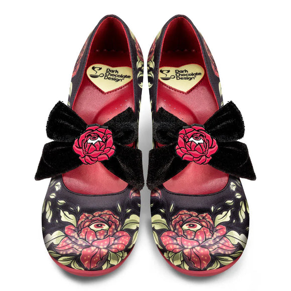 Chocolaticas® Salto Alto Rose Of Life Mary Jane - Conforto e Estilo Vegano