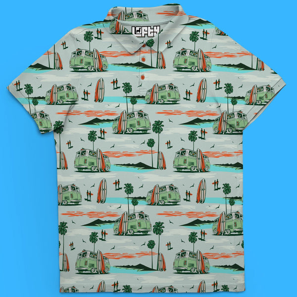 It's Bussin' | Cool Coastal Beach Golf Polo for Men (ATHLETIC FIT)