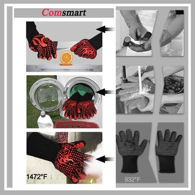 Guantes Largos Comsmart: Protección Extrema y Agarre Seguro para tu Barbacoa - Tekeno