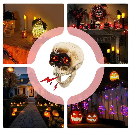 Calavera Flotante Animada con Sonido Realista para Halloween - Image 13