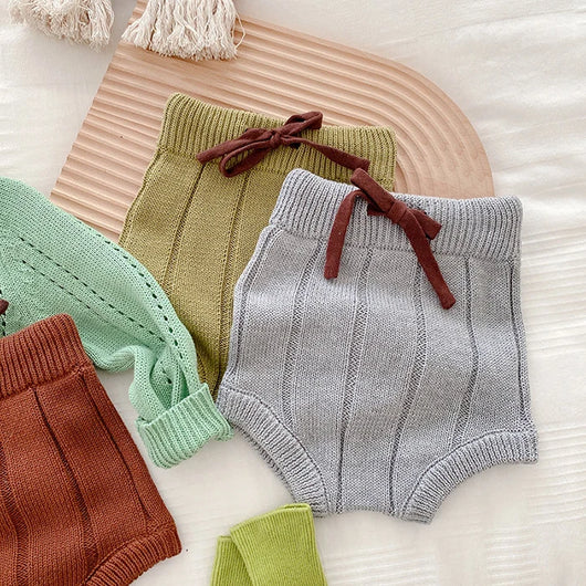 Shorts de Lana Tejida para Bebé - Abrigo Otoño e Invierno - Image 21