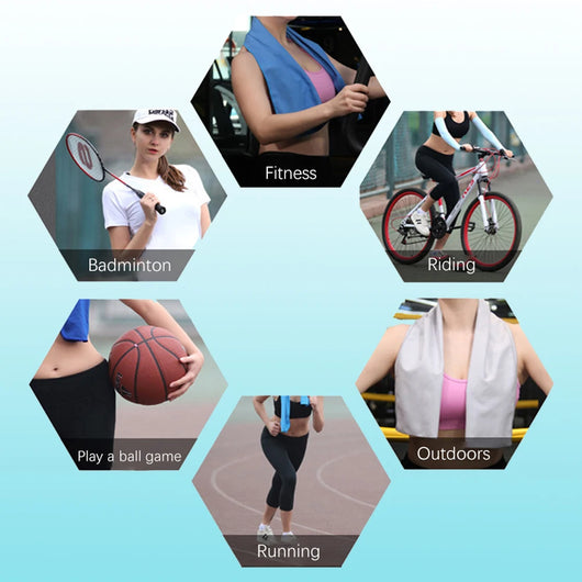 Toalla Deportiva de Enfriamiento Instantáneo - Microfibra Ice Cool para Gym, Yoga y Running - Image 19