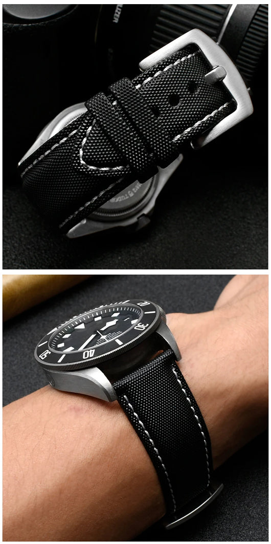 Correa de Reloj Nylon Canvas Tiansuo Haixing para Hombre - Image 39