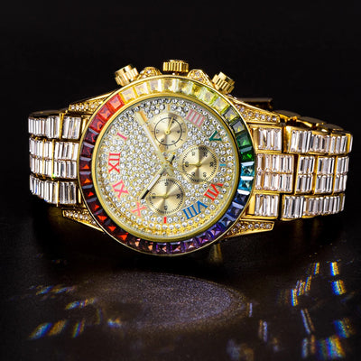 Reloj de Cuarzo Diamante Arcoíris Tres Ojos - Image 17