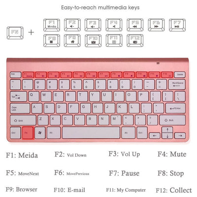 Teclado y Ratón Inalámbrico 2.4G Portátil - Combo Mini para Laptop, PC y Smart TV - Image 16
