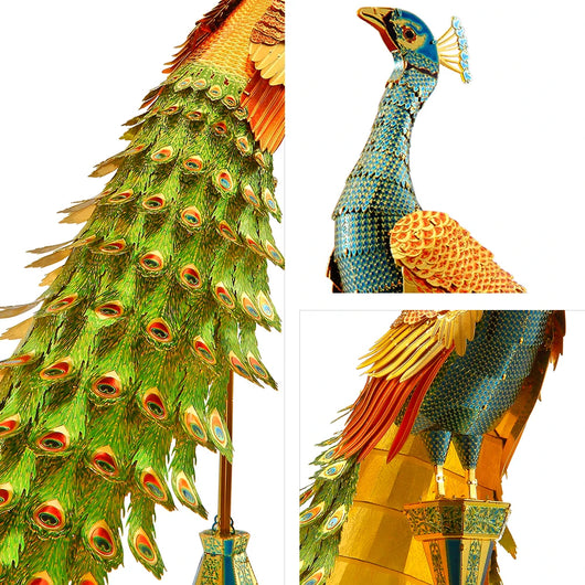 Modelo de Pavo Real Metálico para Armar - Image 21