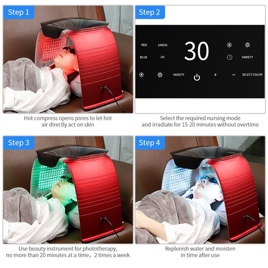 Dispositivo LED Fotón Rechazo de Calor y Frío para Rejuvenecimiento Facial - Image 17